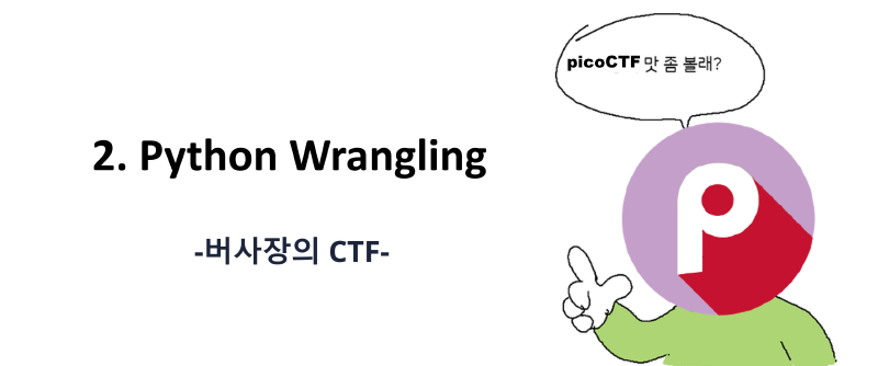 Featured image of post [picoCTF] Python Wrangling 풀이